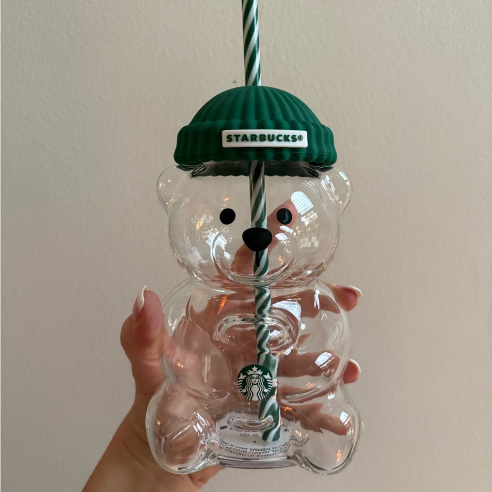 IN HAND Starbucks Bearista Glass Cup
